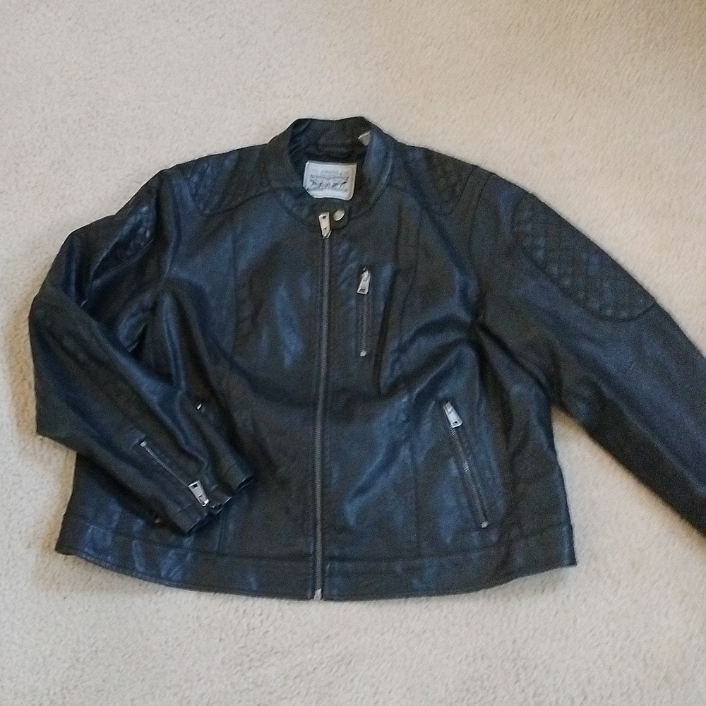 Levi's faux leather biker jacket 1X